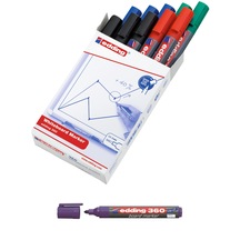 Edding Mor Renkli / 10'Lu Paket Beyaz Tahta Kalemi / Whiteboard M