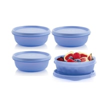 Buzdolabı Saklama Kabı 4x300 Ml Şeker Kaplar Hsgl Mavi