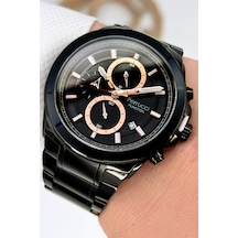 Ferrucci Function Erkek Kol Saati Çelik Kordon Siyah Bileklik 3atm Sdfer059 Siyah