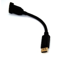 Beek Displayport Dp Panel Montaj Tipi Çevirici, Dp Erkek &lt -&gt Dp Dişi Vidalı, Altın Kaplama, 0.15 Metre -37178