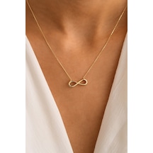 Sefa Gold 14 Ayar Altın Sonsuzluk Kolyesfkl248