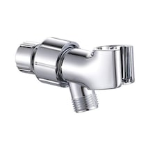 Primepickings Paslanmaz Çelik Üç Yollu Duş Başlığı Tutucu Duş Ayrıştırma Vanası Ayarlanabilir Duş Kabini 2 Katlı Gri