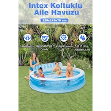 Intex Koltuklu Havuz Aile Havuzu 229x219x79 Cm