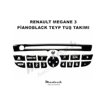 Renault Megane 3 Teyp Tuş Takımı Pianoblack 2009-2016
