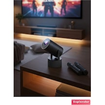Akıllı Projeksiyon Cihazı Karaoke Mikrofonlu 1080p Android Belirtilmemiş