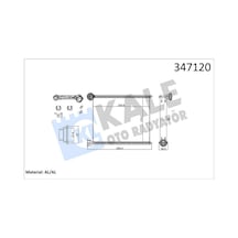 Kale 347120 Kalorifer Radyatörü - Citroen C3 2009- 1.6 Hdi Dizel 6448s4 - 6448v6
