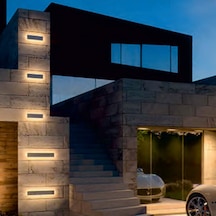 Ip Duvar Apliği Dekortif Açık Dış Alan Mekan Lamba Aydınlatma Işık Su Geçirmez Bahçe Led Modern A-ıpd-5064 28w Beyaz