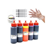 Asyaink Canon G1400 - G2400 Yazıcı Uyumlu Mürekkep Seti -5X500 ML