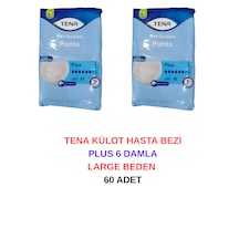 Tena Külot Hasta Bezi Plus 6 Damla Large Beden L