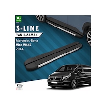 S-dizayn Mercedes Vito W447 Uzun Şase S-line Krom Yan Basamak 253
