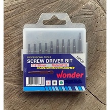 Wonder İmpact Pro Tork8 Mıknatıslı Tork Uç Seti Tork Uç Takımı T8mm 10pcs