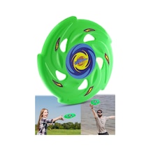 Frisbee Frizbi Fırlatma Diski Disk Atma Oyunu Çocuk Yetişkin Plaj Bahçe Oyuncak 24 Cm Yeşil