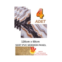 4 Adet 60x120cm Alternatif Kaplama Uv Pvc Gold Mermer Desenli Ev Ofis Otel Duvar Kaplama Paneli Çok Renkli