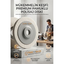 Sert 100mm Yün Polisaj Flap Keçe - Matkap Ve Spiral Uyumlu Metal Cam Parlatma Çarkı 723110