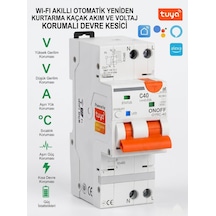 Onoff Tuya Wifi Akıllı Yüksek Voltaj Düşük Voltaj Kaçak Akım Güc Tüketimi Zamanlama Uzaktan Kontrol Sigorta 40 Amper Gyrc-zn09