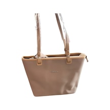 Just Polo Jp6049 Büyük Boy Kadın Kol Ve Omuz Çantası 3 Bölmeli Ozt6049 Kum