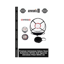 Premium Antrenman Sahası Oyun Geliştirme Glf-net Golf Egzersiz Antreman Filesi 56x51 Cm Çok Renkli