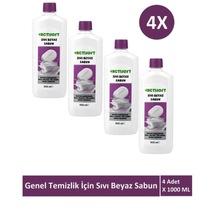 Sıvı Beyaz Sabun Yüzey Temizleyici 1000 Ml X 4 Adet