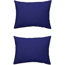 Maki %100 Pamuklu 2 Adet 50X70 Yastık Kılıfı Lacivert