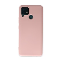Realme C15 Uyumlu Kılıf Nano İçi Kadife Silikon - Pudra