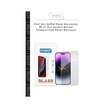 Özel Seri Şeffaf Panel Korumalar Mi 17 Pro Uyumlu Normal Temperli Cam Ekran Koruyucu