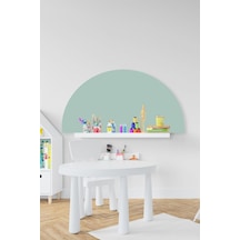 MSticker Bohem Su Yeşili Yarım Daire Çocuk Bebek Odası Sticker 50x100 Cm