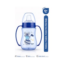Wee Baby Kulplu Antikolik Akıtmaz Alıştırma Bardağı 250 ML Mavi
