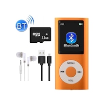 5007mp 32gb Tf Kart  Metal Mp3 Player Renli Ekranlı Fm Radyolu Bluetoth Lu Hafıza Kartı Girişli Müzik Çalar 32gb