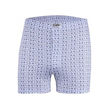 3'Lü Yıldız 35 Emprime Penye Desenli Erkek Boxer