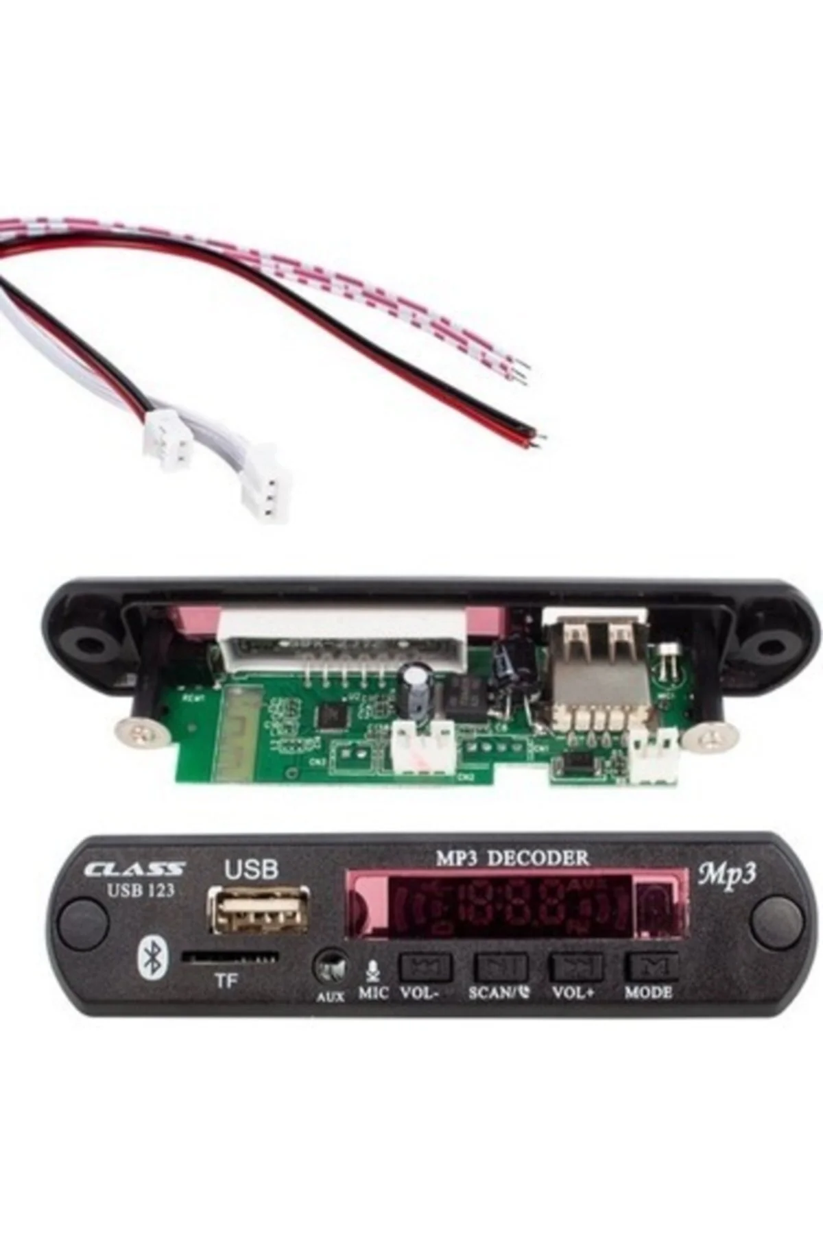 Tf-123 Usb Bluetooth Oto Teyp Usb/sd Çevirici Aux Kumandalı 12v Telefonla Konuşma Özellikli