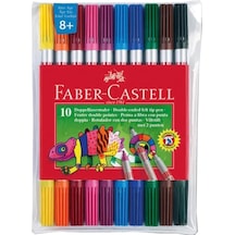 Faber Castell Çift Uçlu Keçeli Kalem 10 Renk 151110