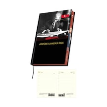 2026 Atatürk Ajanda Yıllık Atatürk Ajandası Kenar Boyalı 17x24 Cm Çok Renkli
