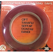 Çift Taraflı Uyumlu Şeffaf Bant 3s 1cm X 5m / Yaba05