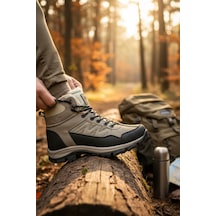 Enoch Erkek Kürklü İçi Yünlü Su Geçirmez Outdoor Trekking Ve Kışlık Bot Bej