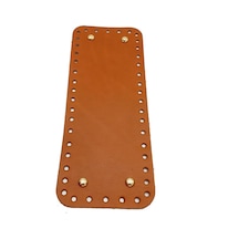 Angel Çanta Aksesuar Gerçek Deri Taba 30x12 Cm Dikdörtgen Light Gold Metalli Çanta Tabanı