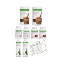 Herbalife 2'li Eko Set 2 Çikolata Shake 2 Ahududu Çay 2 Thermo 2 Aloe Vera Diyet Listesi Hediyeli