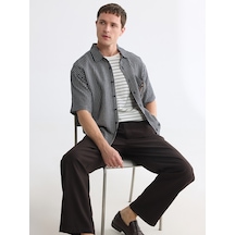 Lcw Vision Lacivert Regular Fit Ekose Erkek Gömlek