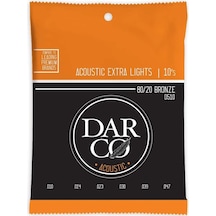 Martin Co Darco D510 80/20 Bronze Akustik Gitar Teli , Extra Light 10-47
