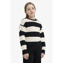 Defacto Siyah Kız Çocuk Kazak F2749a8/bk81 SiYAH