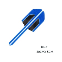 Mavi Araba Uyarı Çıkartmaları Araba Yansıtıcı Güvenlik Uyarı Şerit Bant Araba Tampon Yansıtıcı Şeritler Güvenli Reflektör Çıkartmalar Çıkartmaları