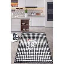 Rooster Djt 80X120 Cm Mutfak Halısı Yıkanabilir Kaymaz