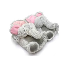 Tw Elephant Gri Kadın Hayvanlı  Panduf Gri