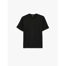 Koton Regular Fit Kısa Kollu Pamuklu Basic Bisiklet Yaka Tişört Siyah 6sam10037mk Siyah