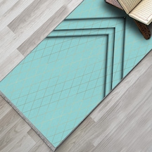 Evaşk Namazlık Dokuma Halı Kaymaz Muslumana Seccade80 x 130 TURKUAZ EVAŞK602B80