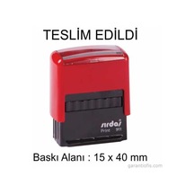 Sırdaş Otomatik Teslim Edildi Yazılı Kaşe