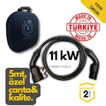 Evoşarj Elektrikli Araç Şarj Kablosu 11kw, 20a, 5mt, Tip2