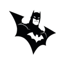 Batman Tasarımlı Oto Sticker Siyah 20 14 Cm