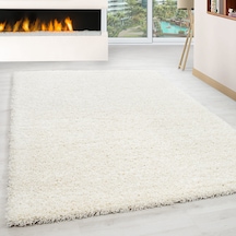 Soft Shaggy Halı Yüksek Tüylü Düz Krem Rengi Çocuk Odası Oturma Odası Salon Mutfak Halısı