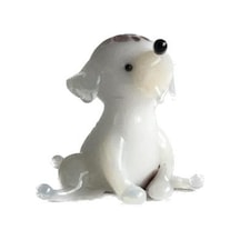 El Yapımı Mini Murano Cam Köpek Biblo A93-02