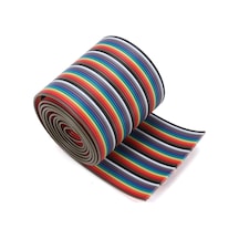 Alkatronik 40 Pin Rainbow Ribbon Idc Kablo 1 Metre 10 Renk Dupont Kablo Flat Standart
